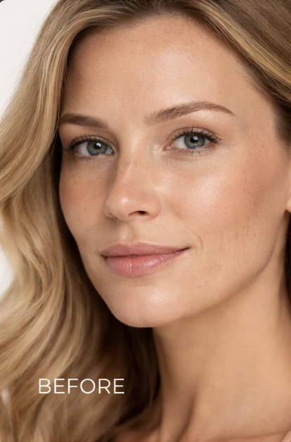 Before and after injectable results — Before